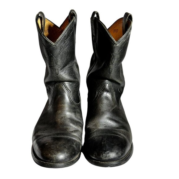 Ariat Mens Roper Black Cowboy Boot 35501 Pull On - Picture 3 of 14